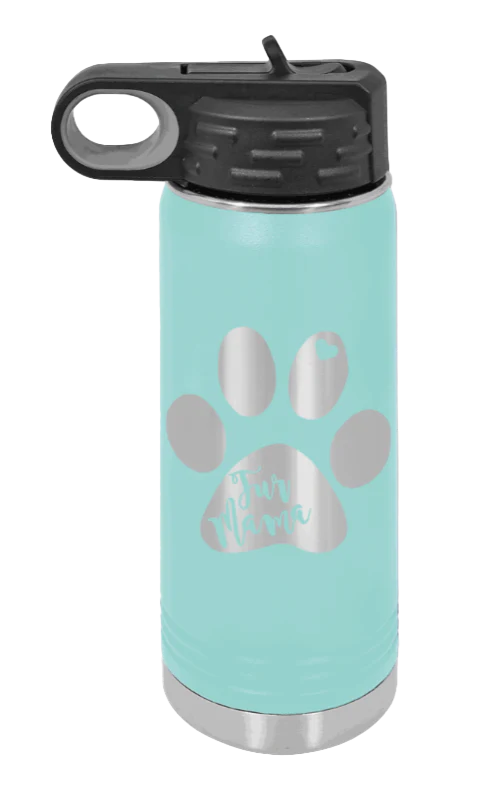 Fur Mama - 20oz Water Bottle Laser Engraved - Image 15