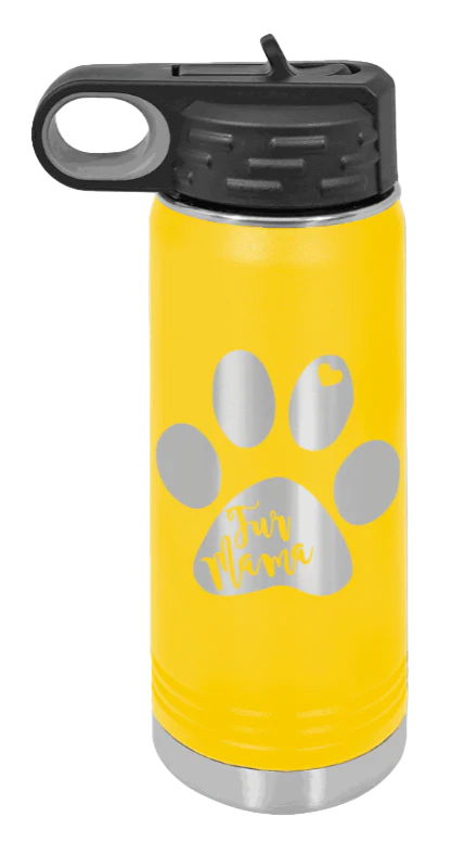 Fur Mama - 20oz Water Bottle Laser Engraved - Image 17