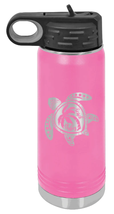 Turtle - 20oz Water Bottle Laser Engraved - Image 12