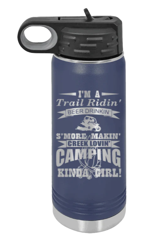 Trail Riding Camp Girl - 20oz Water Bottle Laser Engraved - Image 9