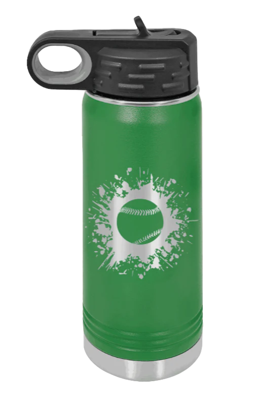 Baseball - 20oz Water Bottle Laser Engraved - Image 5