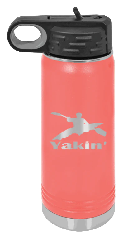 Yakin' - 20oz Water Bottle Laser Engraved - Image 3