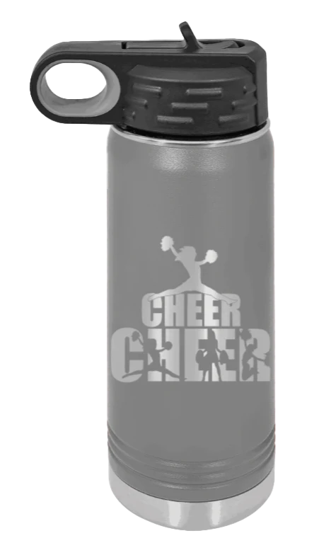 Cheerleader - 20oz Water Bottle Laser Engraved - Image 4