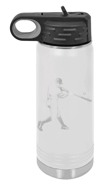 Baseball Player - 20oz Water Bottle Laser Engraved - Image 16