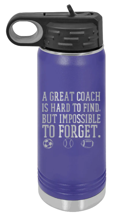 Great Coach - 20oz Water Bottle Laser Engraved - Image 13