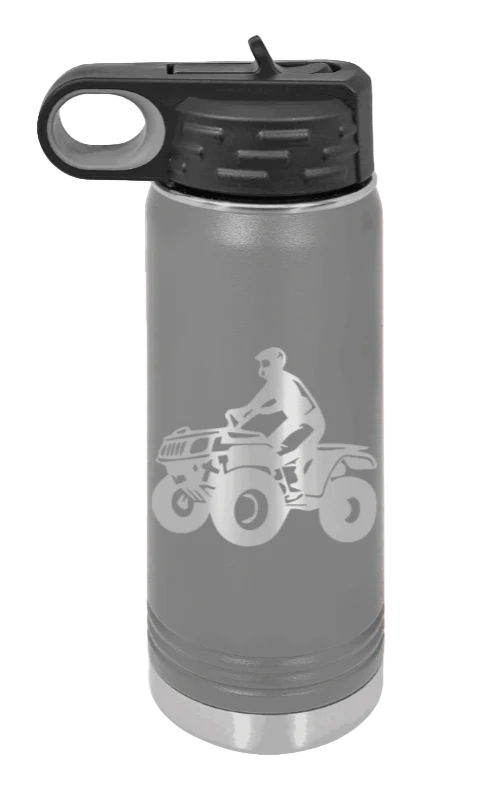 4-Wheeler - 20oz Water Bottle Laser Engraved - Image 4