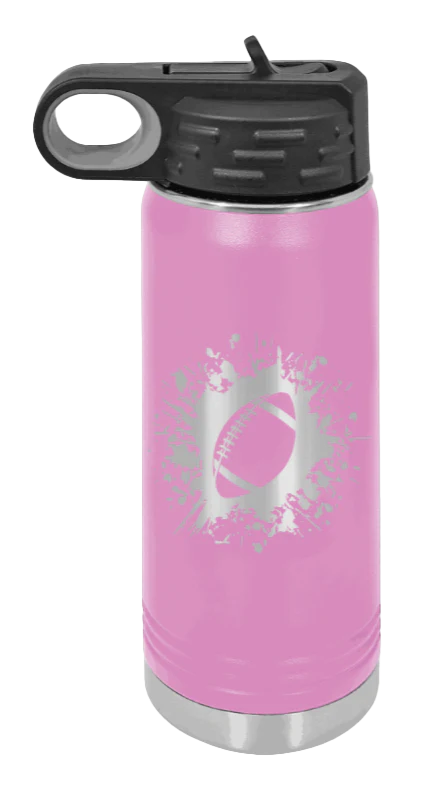 Football - 20oz Water Bottle Laser Engraved - Image 7