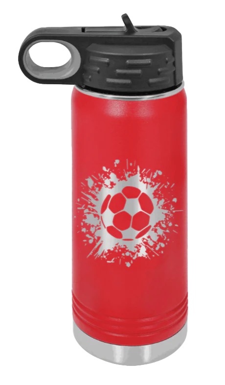 Soccer - 20oz Water Bottle Laser Engraved - Image 14