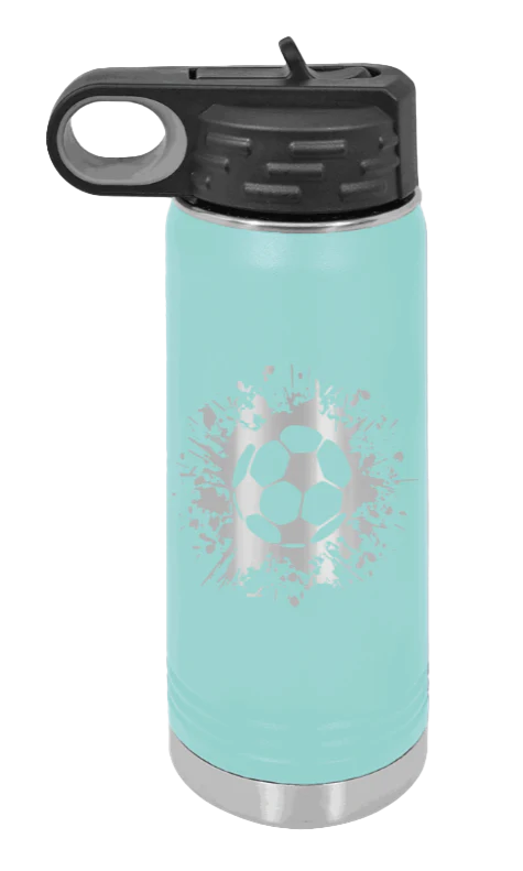 Soccer - 20oz Water Bottle Laser Engraved - Image 15