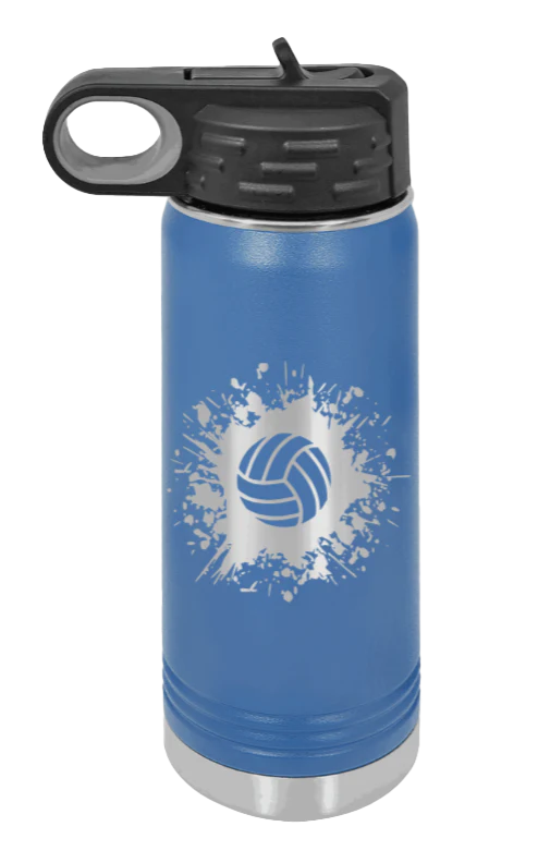Volleyball - 20oz Water Bottle Laser Engraved - Image 2