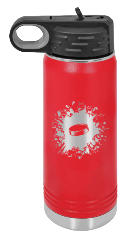 Hockey - 20oz Water Bottle Laser Engraved - Image 14