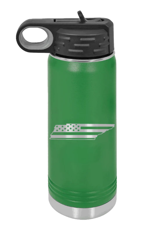 Tennessee Flag - 20oz Water Bottle Laser Engraved - Image 5