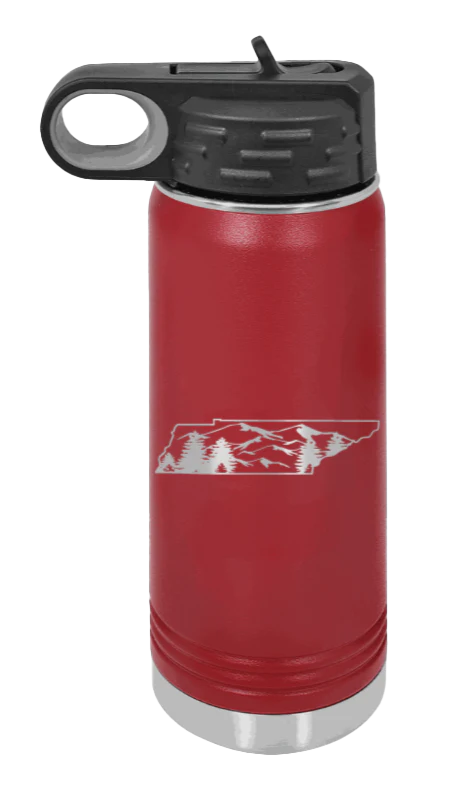 Tennessee Mountains - 20oz Water Bottle Laser Engraved - Image 8
