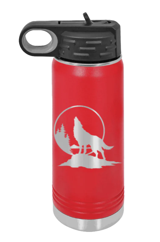 Wolf - 20oz Water Bottle Laser Engraved - Image 14