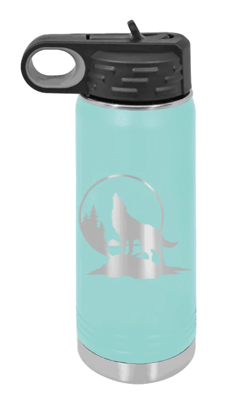 Wolf - 20oz Water Bottle Laser Engraved - Image 15
