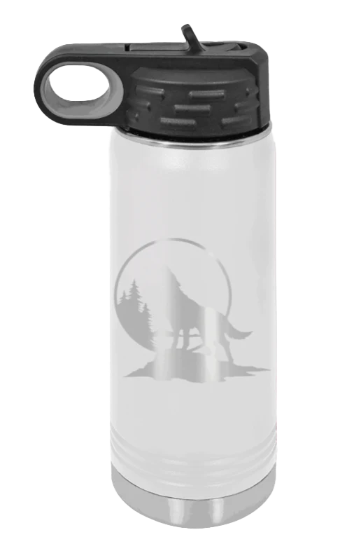 Wolf - 20oz Water Bottle Laser Engraved - Image 16