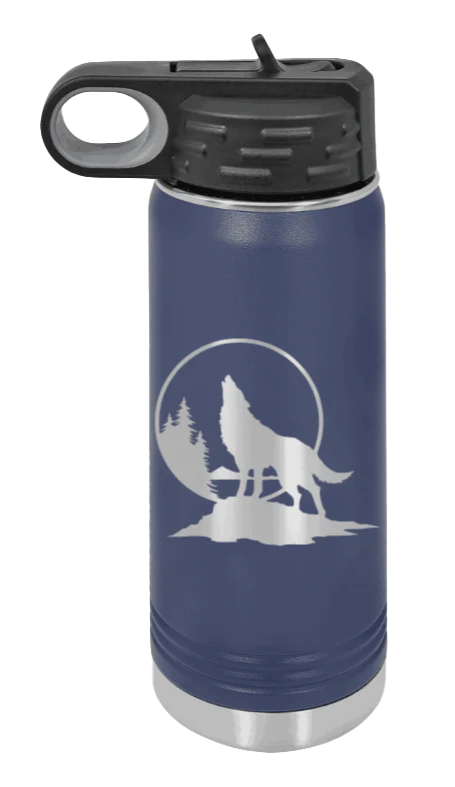 Wolf - 20oz Water Bottle Laser Engraved - Image 9
