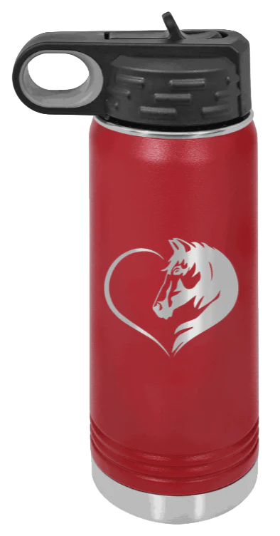 Horse Love - 20oz Water Bottle Laser Engraved - Image 8
