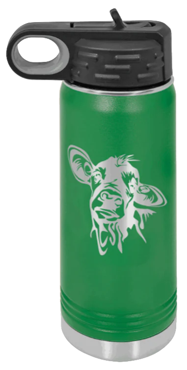 Cow - 20oz Water Bottle Laser Engraved - Image 5