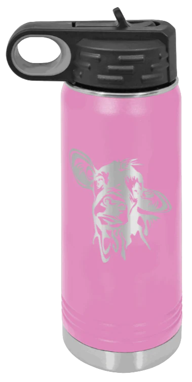 Cow - 20oz Water Bottle Laser Engraved - Image 7