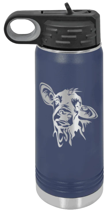 Cow - 20oz Water Bottle Laser Engraved - Image 9