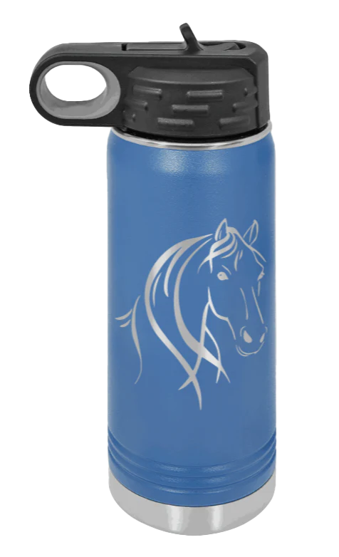 Horse - 20oz Water Bottle Laser Engraved - Image 2