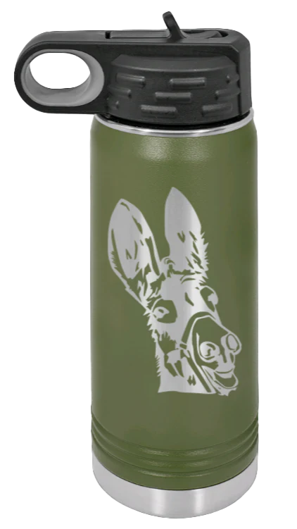 Donkey - 20oz Water Bottle Laser Engraved - Image 10