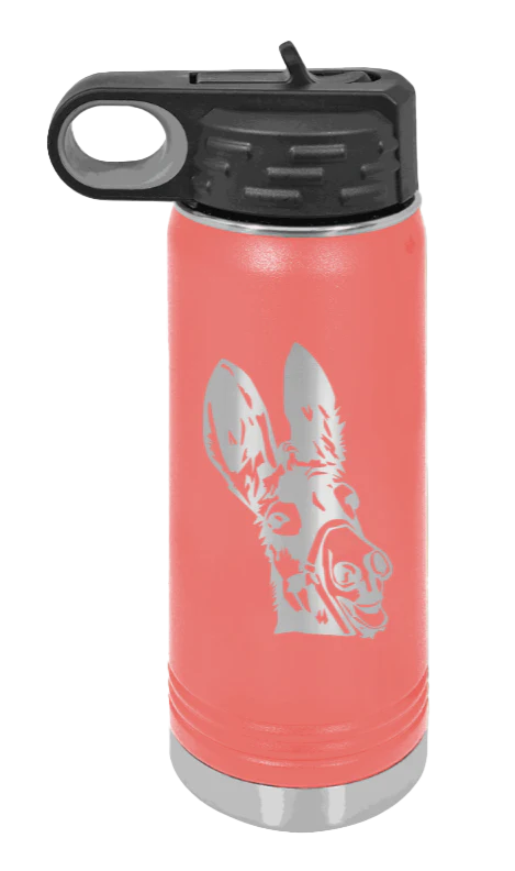 Donkey - 20oz Water Bottle Laser Engraved - Image 3
