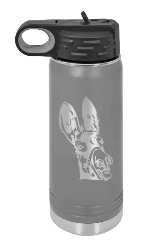 Donkey - 20oz Water Bottle Laser Engraved - Image 4