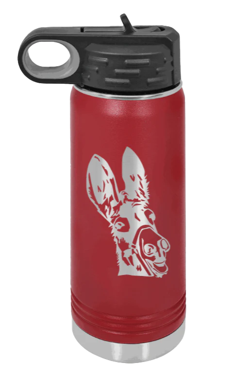 Donkey - 20oz Water Bottle Laser Engraved - Image 8