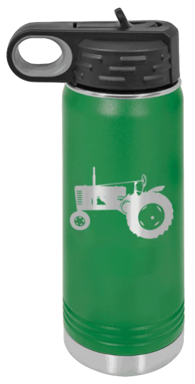 Tractor 2 - 20oz Water Bottle Laser Engraved - Image 5