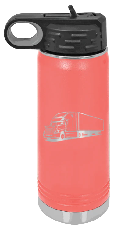 Truck - 20oz Water Bottle Laser Engraved - Image 3