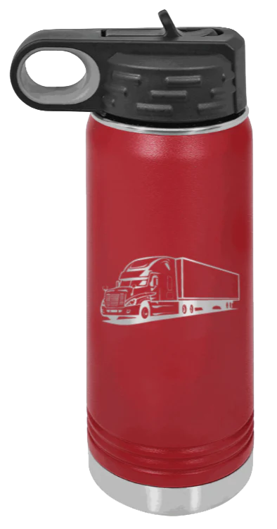 Truck - 20oz Water Bottle Laser Engraved - Image 8