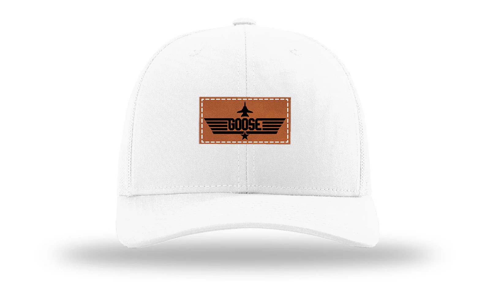 Goose Leather Patch Richardson 112 Hat - Image 5