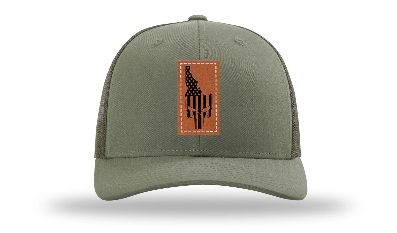 Idaho Punisher Leather Patch Richardson 112 Hat - Image 3