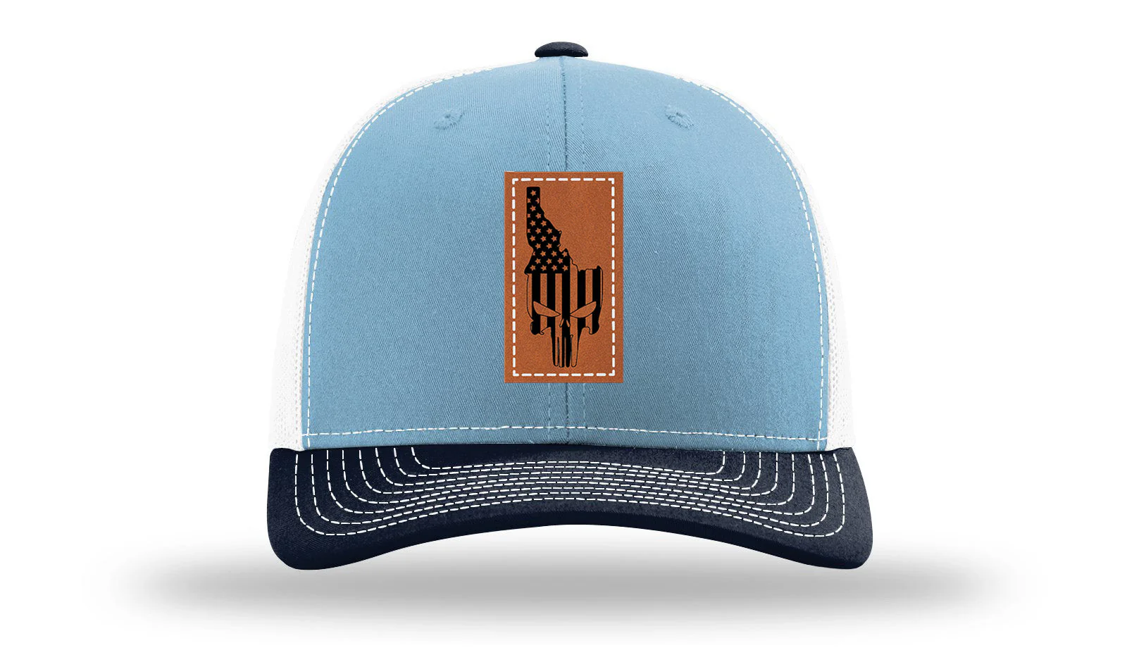 Idaho Punisher Leather Patch Richardson 112 Hat - Image 34