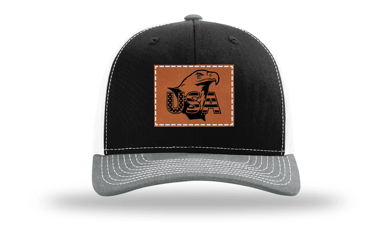 USA Eagle Leather Patch Richardson 112 Hat - Image 33