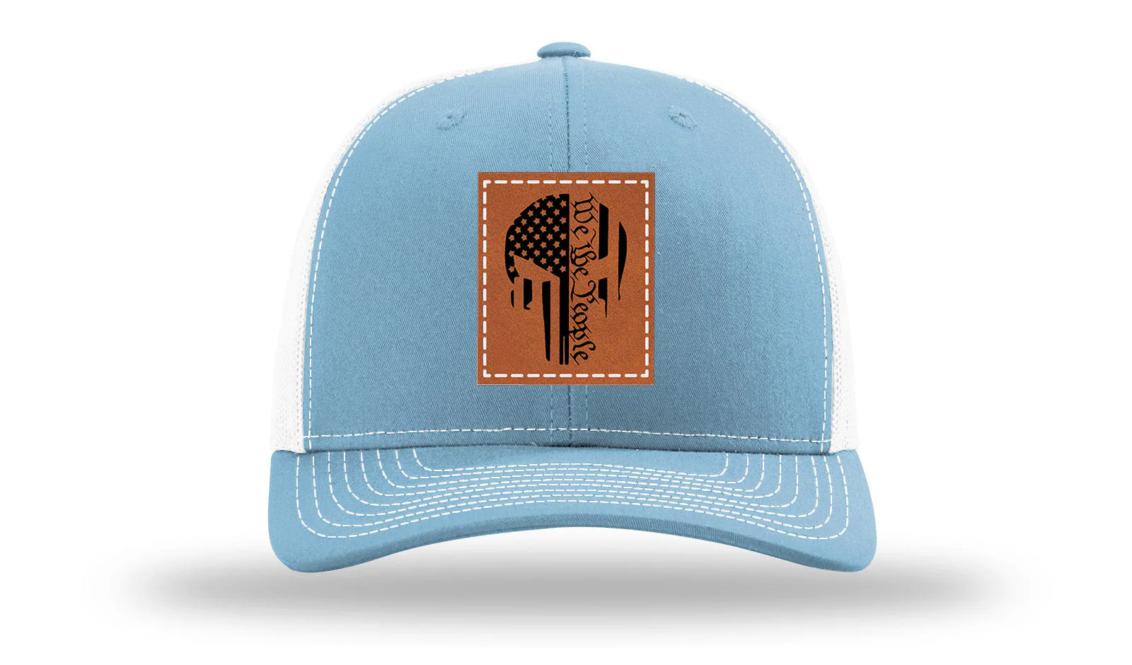 Punisher We The People Leather Patch Richardson 112 Hat - Image 19
