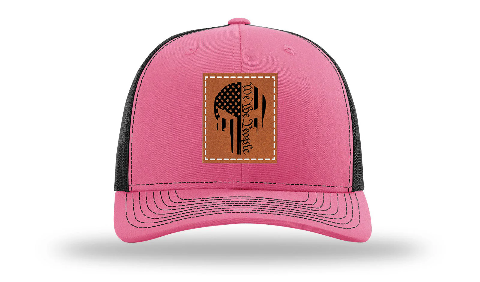 Punisher We The People Leather Patch Richardson 112 Hat - Image 22