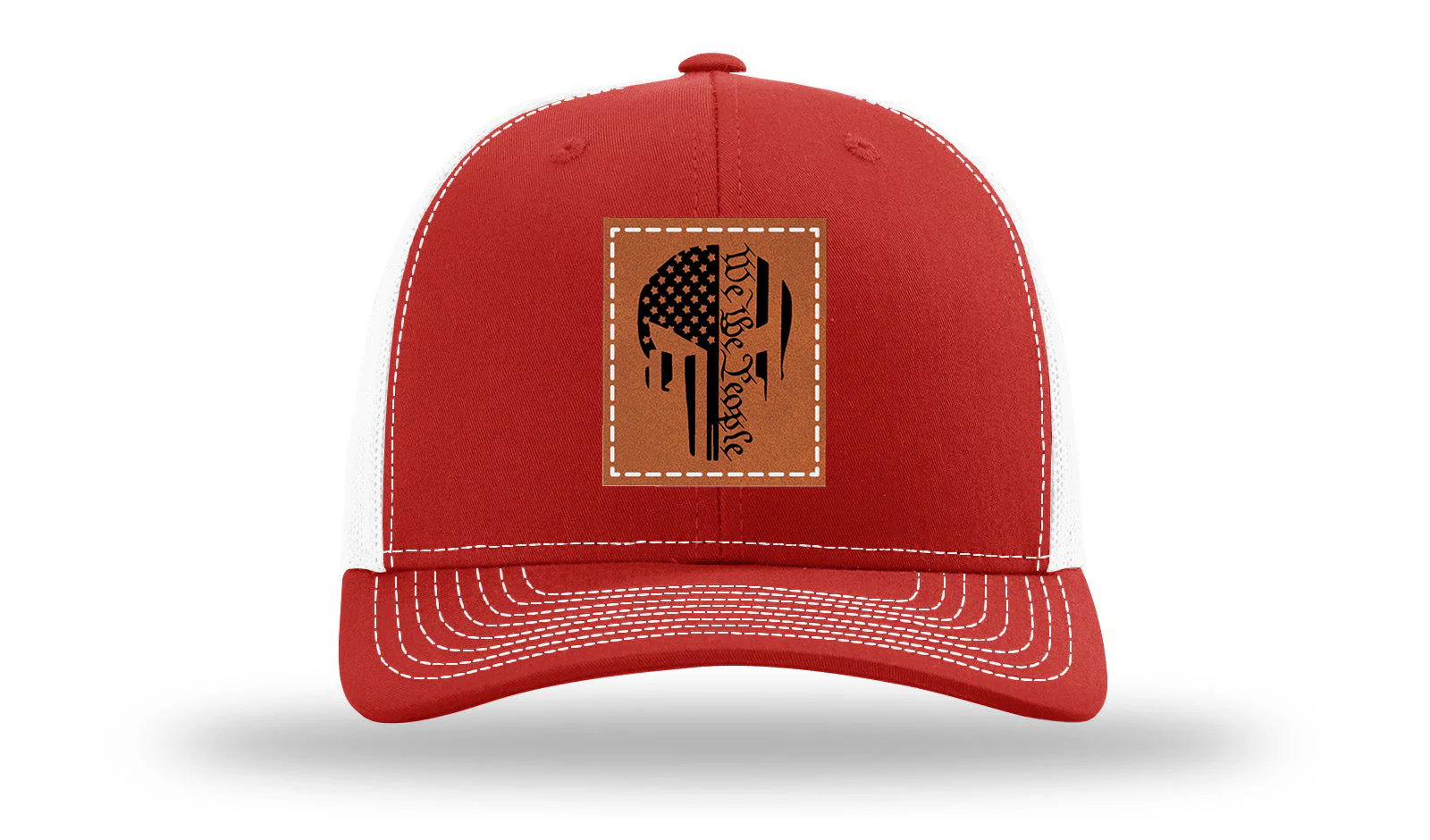 Punisher We The People Leather Patch Richardson 112 Hat - Image 31
