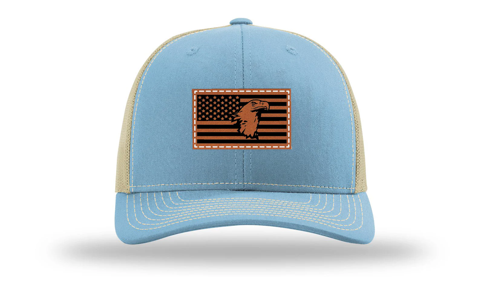 Eagle Flag 1 Leather Patch Richardson 112 Hat - Image 18