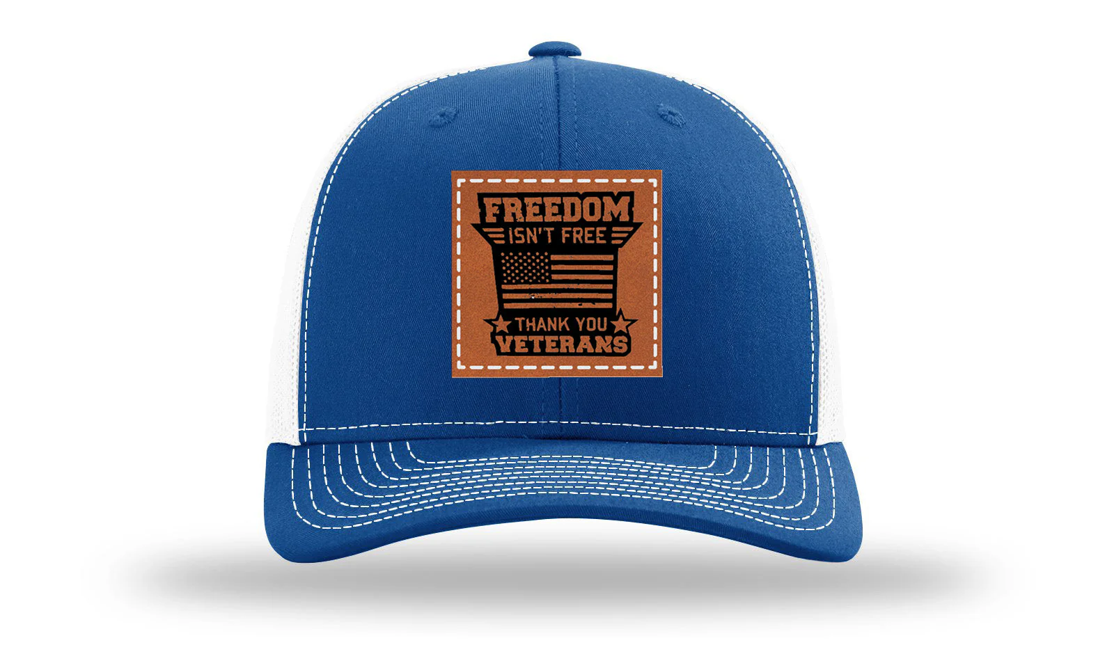 Freedom Isn't Free Leather Patch Richardson 112 Hat - Image 32
