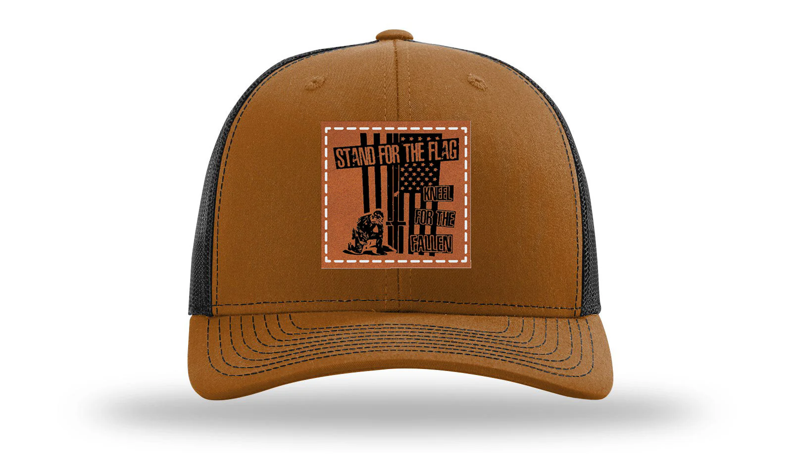 Stand For The Flag 2 Leather Patch Richardson 112 Hat - Image 10