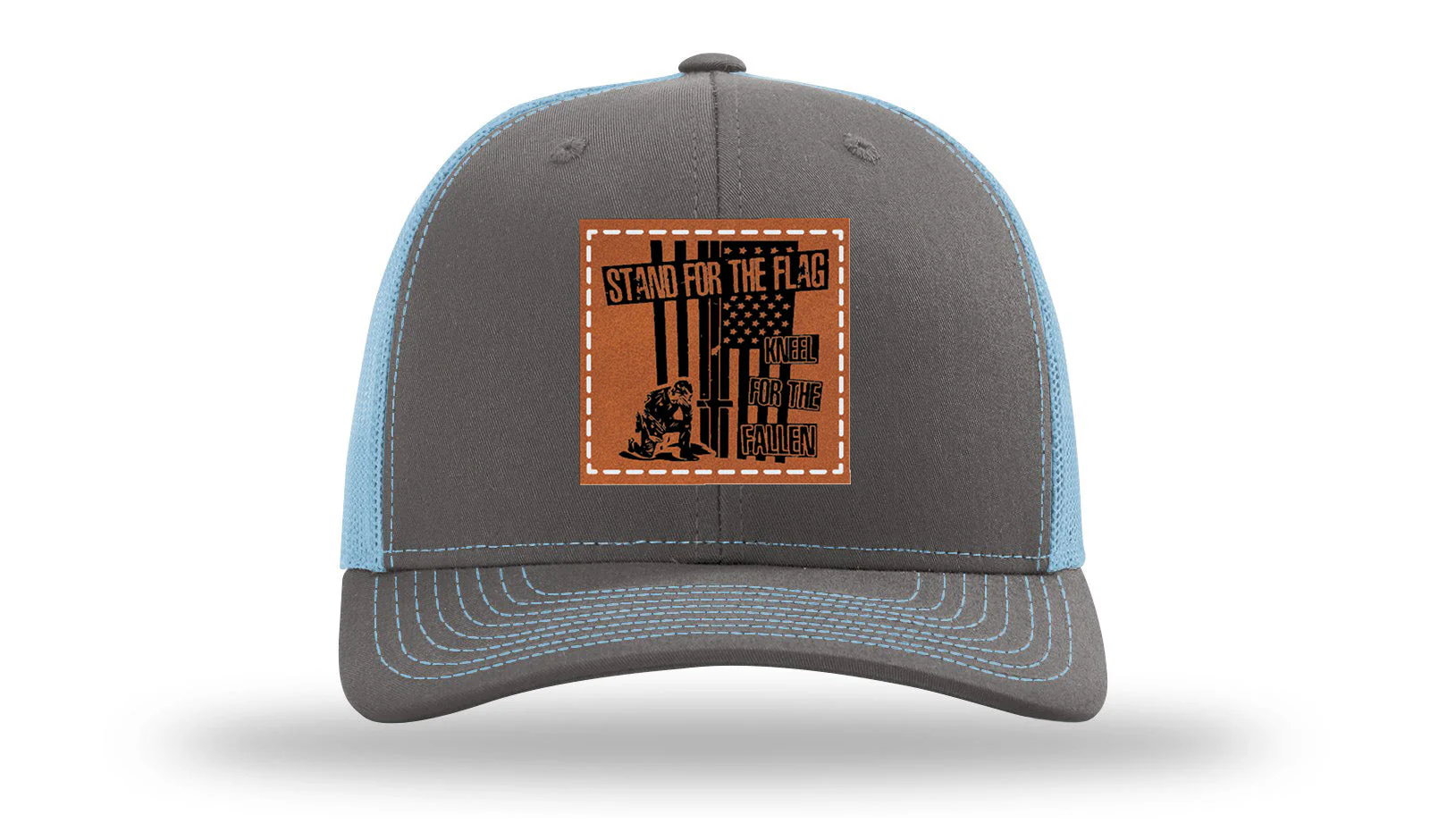 Stand For The Flag 2 Leather Patch Richardson 112 Hat - Image 12