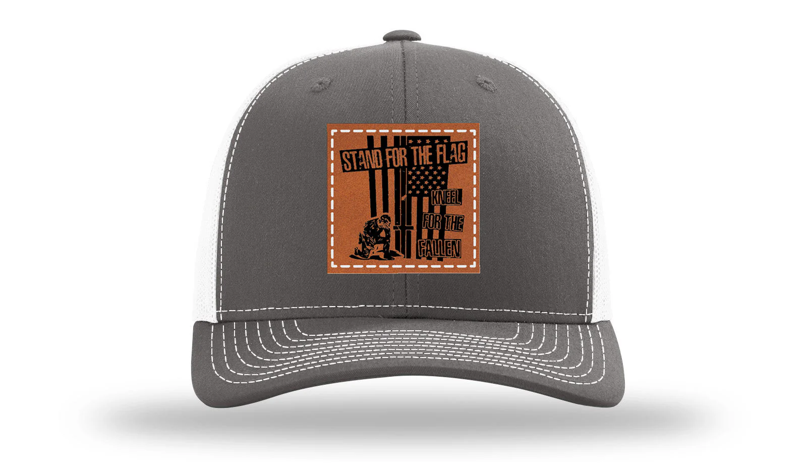 Stand For The Flag 2 Leather Patch Richardson 112 Hat - Image 16