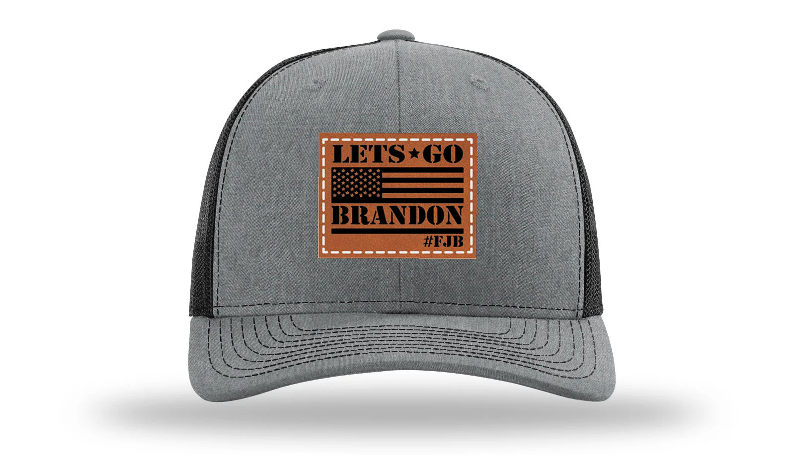 Let's Go Brandon #FJB Leather Patch Richardson 112 Hat - Image 20