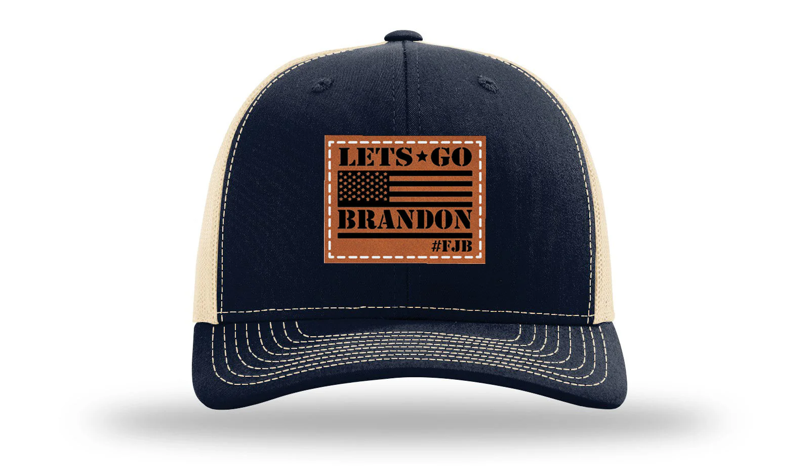 Let's Go Brandon #FJB Leather Patch Richardson 112 Hat - Image 28