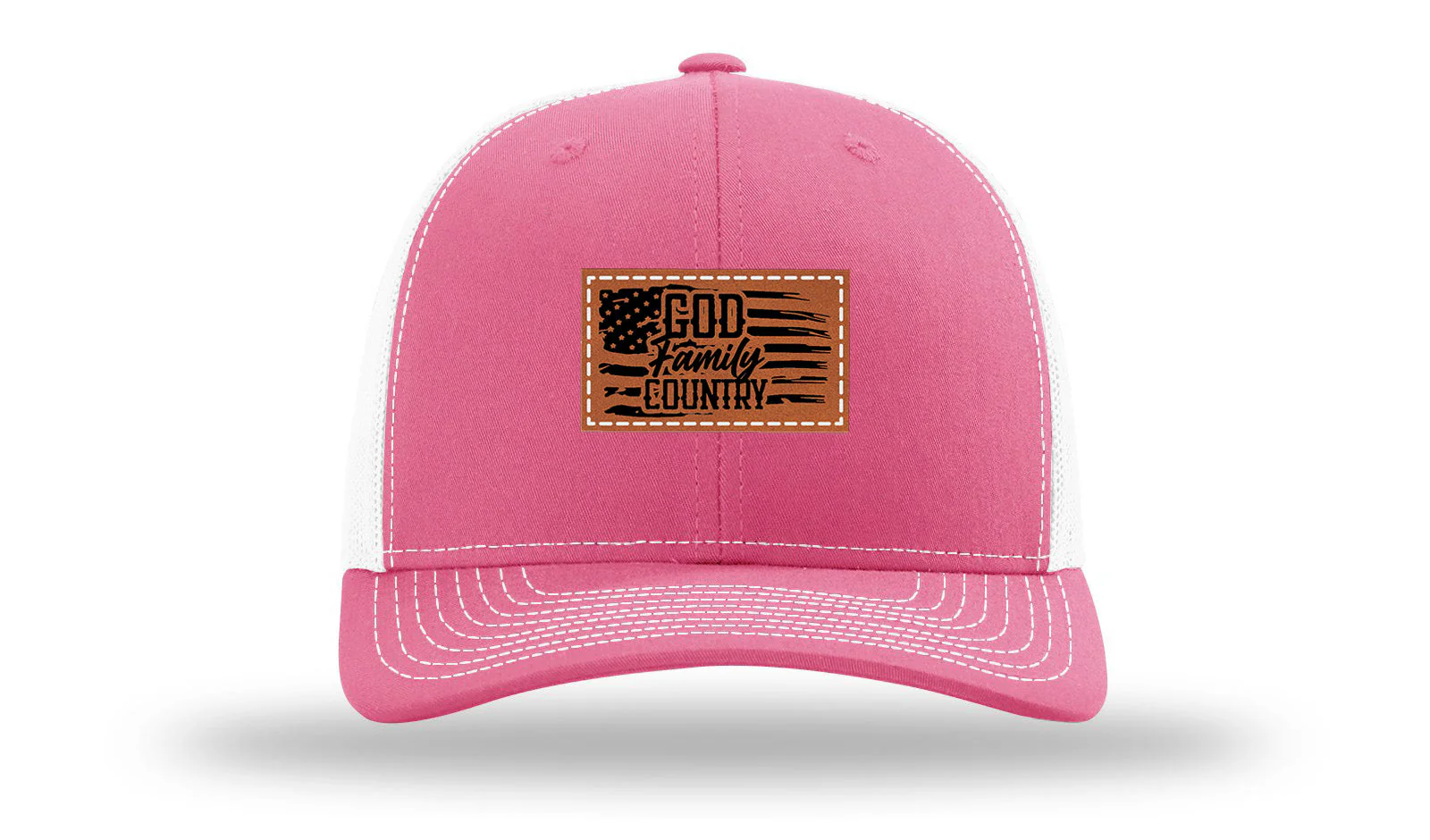 God Family Country Leather Patch Richardson 112 Hat - Image 23