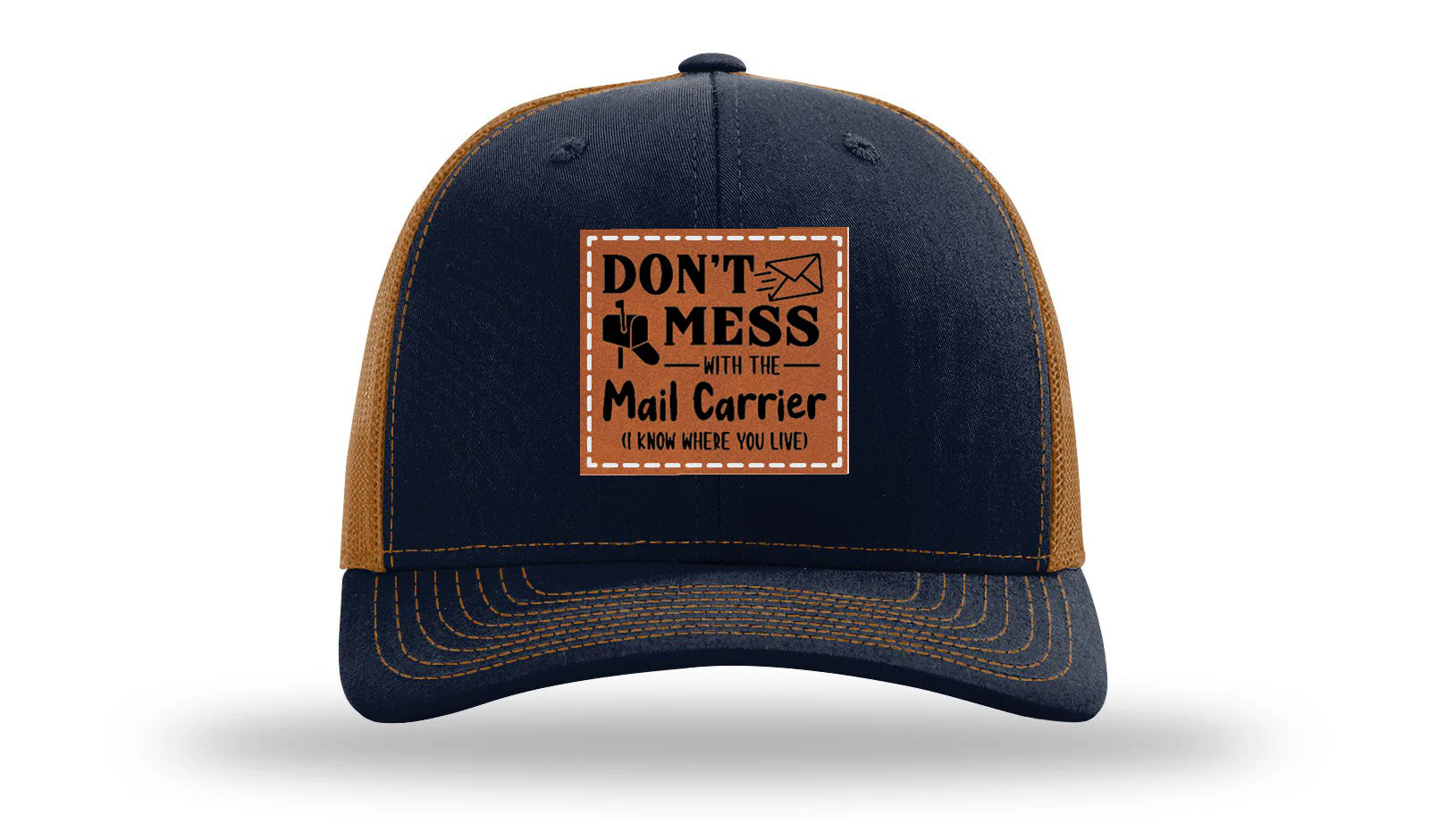 Mail Carrier Leather Patch Richardson 112 Hat - Image 26