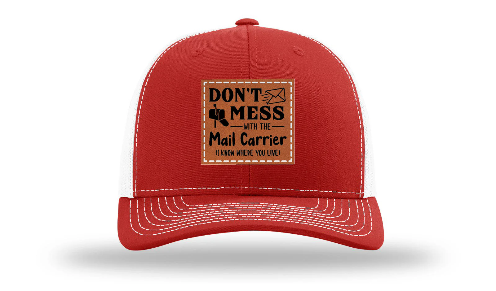 Mail Carrier Leather Patch Richardson 112 Hat - Image 31